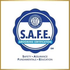 AKC S.A.F.E. Grooming Certification badge
